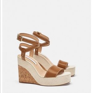 Zara wedge sandals